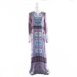 BCBGMAXAZRIA Boho Patchwork Maxi Dress (XS)
